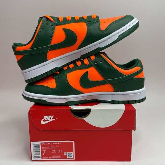 Nike Dunk Low Retro “Miami Hurricanes” 2023 - Picture 3 of 4